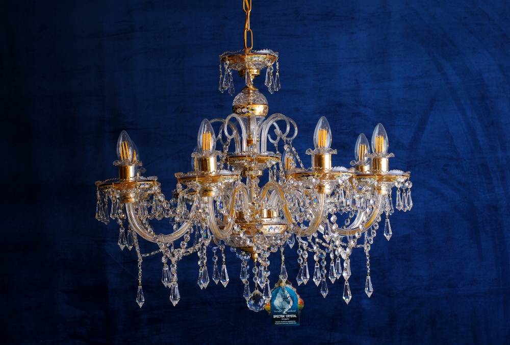 Чешская люстра с подвесками Swarovski  8 ламп L650\8\03