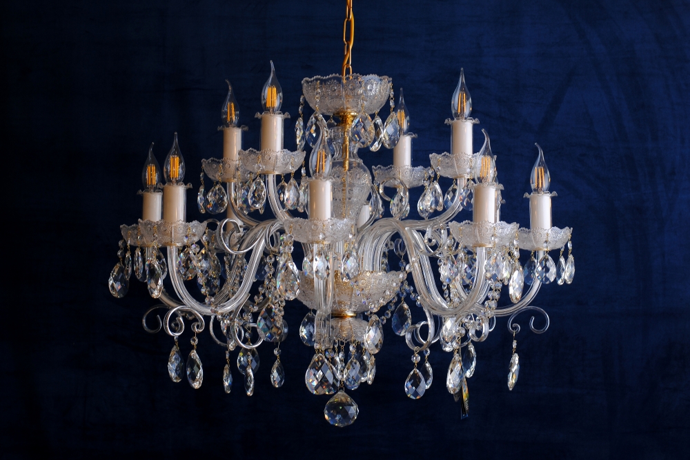 Чешская хрустальная люстра с кристаллами Swarovski L681\12\01